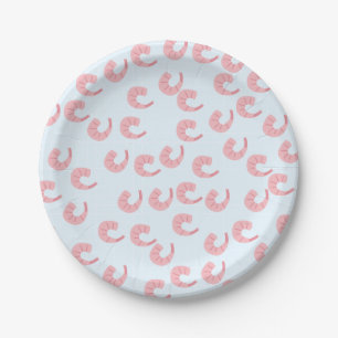 Cute Shrimp Paper Plates