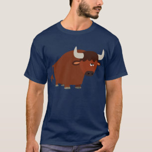 Cute Shy Cartoon Bull T-Shirt