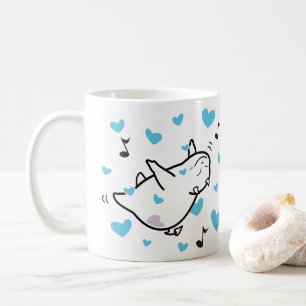 Cute Shy Devil Happy Couples Coffee Mug