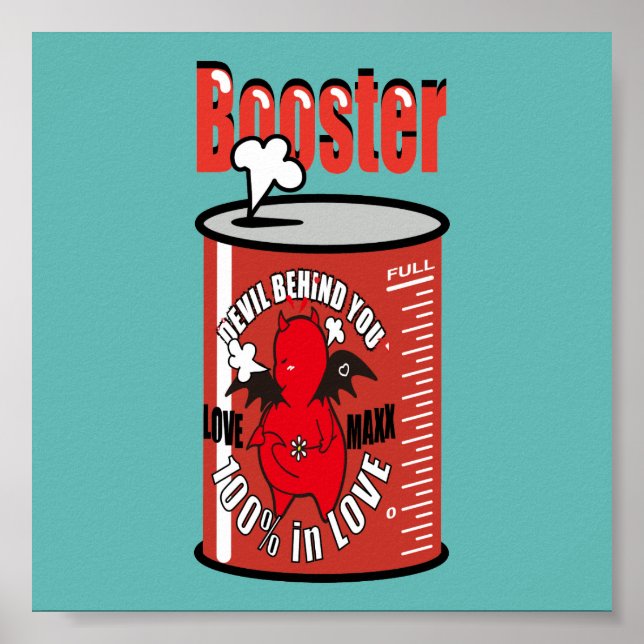 Cute Shy Devil in LOVE Poster (Front)