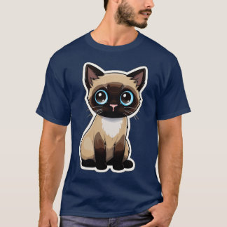 Cute Siamese Cat Lover Funny Siamese Cat T-Shirt