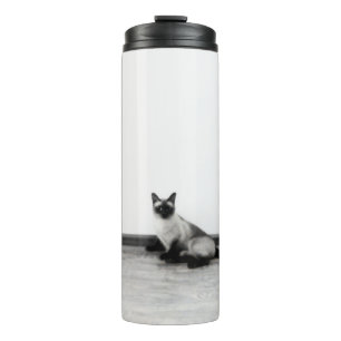 CUTE Siamese Cat Photograph Thermal Tumbler