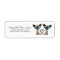 Cute Siamese Cats Tail Heart Custom Address Label