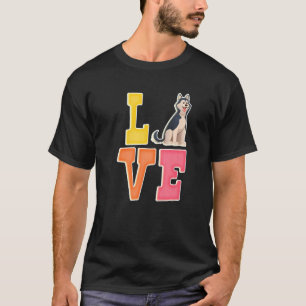 Cute Siberian Husky Dog Love Valentine Puppy Lover T-Shirt