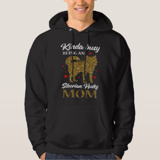 Cute Siberian Husky Dog Mum    Huskie  Wolf Dog  M Hoodie