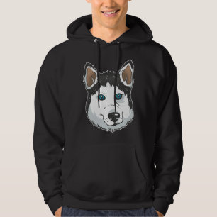 Cute Siberian Husky Huskies Girls Christmas Husky Hoodie