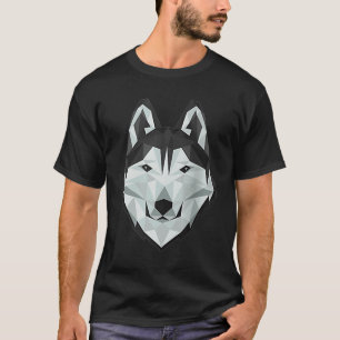 Cute Siberian Husky Puppy Artsy Animal Wildlife Ra T-Shirt