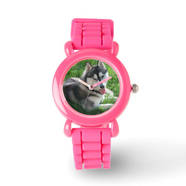 Cute Siberian Husky Watch (Front)