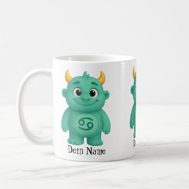 cute sign of Monster Krebs Coffee Mug (Left)