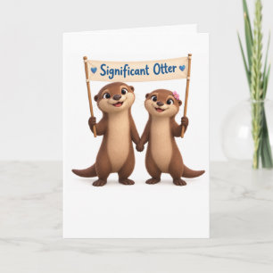 Cute Significant Otter Pun Greeting Card
