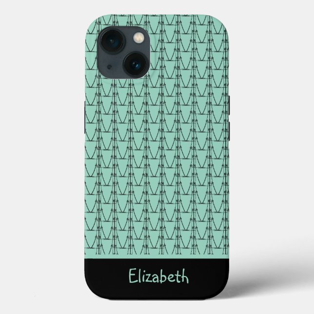 Cute Silhouette Coconut Trees Case-Mate iPhone Case (Back)
