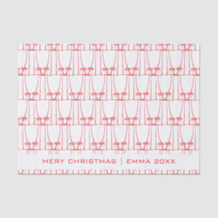 Cute Silhouette Coconut Trees Christmas Tissue Paper