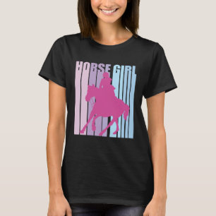 Cute Silhouette Horseback Rider Riding Funny Horse T-Shirt
