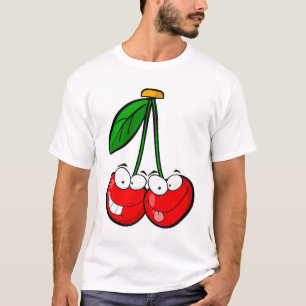 cute silly cartoon character cherries cherry T-Shirt
