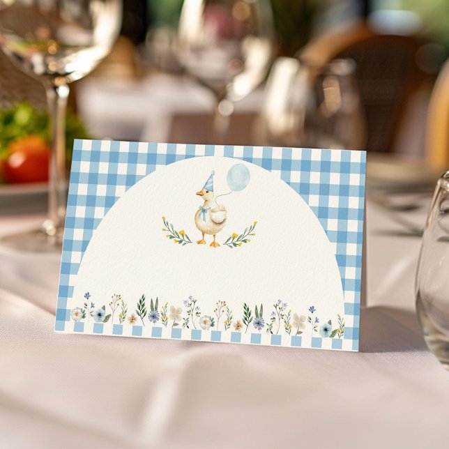 Cute Silly Goose Food Tent Place Card (Creator Uploaded)