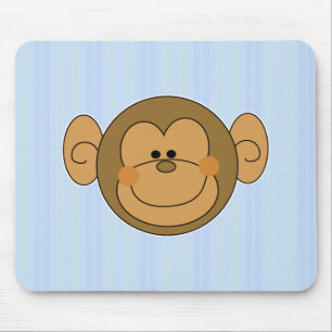 Cute Silly Monkey Face Mouse Mat