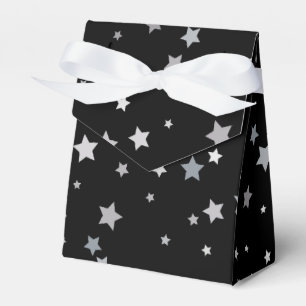 Cute Silver Stars pattern   Any background color  Favour Box