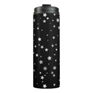 Cute Silver Stars pattern   Any background color  Thermal Tumbler