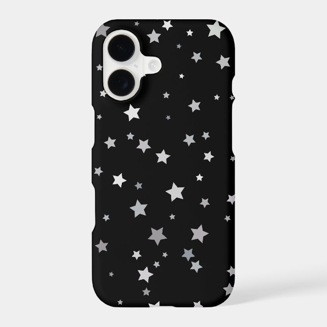 Cute Silver Stars pattern | Any background colour  (Back)