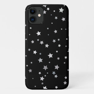 Cute Silver Stars pattern   Any background colour  iPhone 11 Case