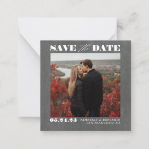 Cute Simple and Elegant Save the Date Photo Card