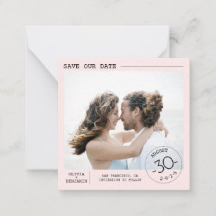 Cute Simple and Elegant Save the Date Photo Card