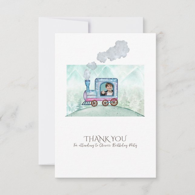 Cute  simple birthday thank you design for kids card (Front)