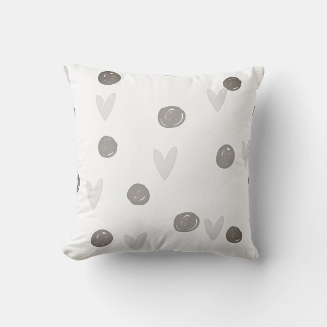 Cute Simple Boho Pattern Cushion – Soft Kids Room  (Front)