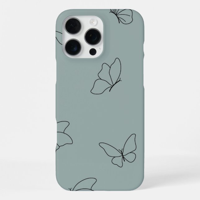 Cute & Simple Butterfly Pattern Phone Case (Back)