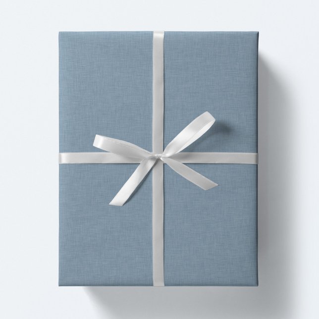 Cute simple chambray blue effect wrapping paper sheet (Creator Uploaded)