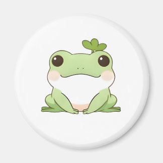 Cute Simple Chibi Frog Nature Kawaii Design Magnet