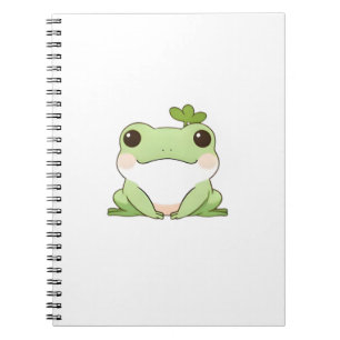 Cute Simple Chibi Frog Nature Kawaii Design Notebook