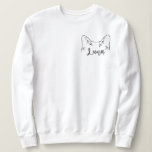 Cute Simple Custom Name Snowshoe Cat Mum  Sweatshirt<br><div class="desc">This comfy and cute sweatshirt is a great gift for a Snowshoe cat mum. You can personalise it by changing the cat's name. You can also change the cat ears and text's colour.</div>