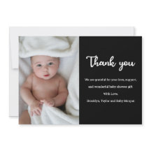 Cute Simple Custom Photo Newborn New Baby Shower