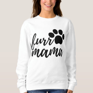 Cute simple design womens black cat lover mum sweatshirt