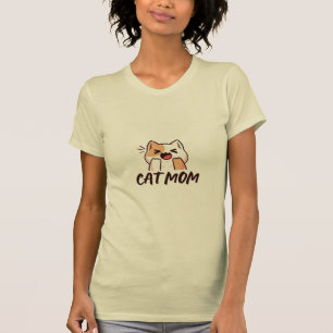Cute simple design womens cat lover mom T-Shirt