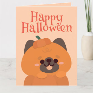 Cute Simple Fun Halloween Party Thank You Card