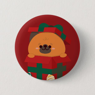 Cute Simple Fun Merry Christmas 6 Cm Round Badge