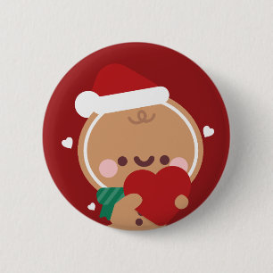 Cute Simple Fun Merry Christmas 6 Cm Round Badge