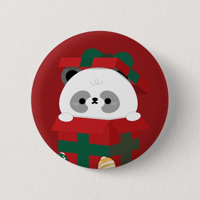Cute Simple Fun Merry Christmas 6 Cm Round Badge (Front)
