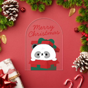 Cute Simple Fun Merry Christmas Acrylic Invitations