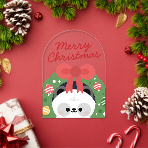 Cute Simple Fun Merry Christmas Acrylic Invitations