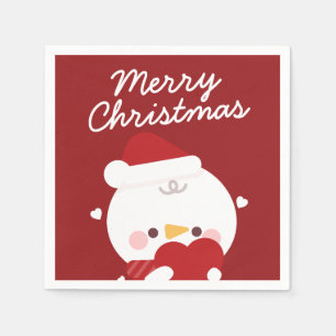 Cute Simple Fun Merry Christmas Napkin