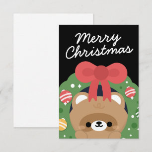 Cute Simple Fun Merry Christmas Thank You Card
