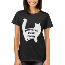 Cute SImple Fun Modern Cat Mum Shirt