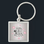 Cute Simple Gifts For Daughters | Typography Key Ring<br><div class="desc">This modern minimalist birthday design is created for a daughter and can also be used for a granddaughter, niece, or anyone who is like a daughter. It is suitable for gifting from parents, grandparents, aunts, uncles, or anyone celebrating a special daughter-like bond. The design focuses on clean calligraphy, refined typography,...</div>