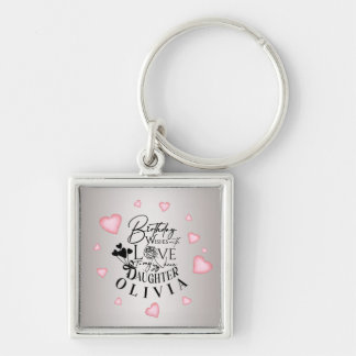 Cute Simple Gifts For Daughters | Typography Key Ring
