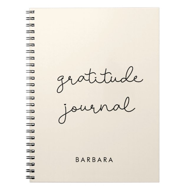Cute simple gratitude journal notebook (Front)