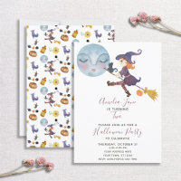 Cute Simple Halloween Witch Child's 2nd Birthday