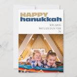 Cute Simple Happy Hanukkah Custom Photo Holiday<br><div class="desc">Personalised Cute Simple Happy Hanukkah Custom Photo Holiday Card</div>